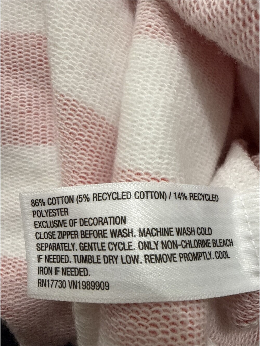 NWT JoyLab Women's Ultra Soft Sweatshirt XXL Striped - Red Berry & White Stripe - Picture 10 of 10